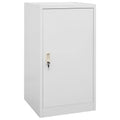 Sattelschrank Hellgrau 53x53x105 cm Stahl