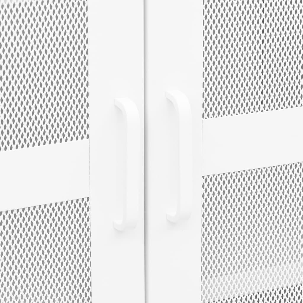 Lagerschrank Industrial Weiß 70x40x115 cm Metall