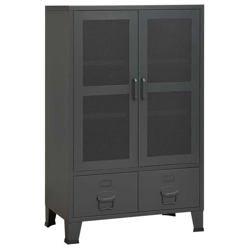 Lagerschrank Industrial Anthrazit 70x40x115 cm Metall