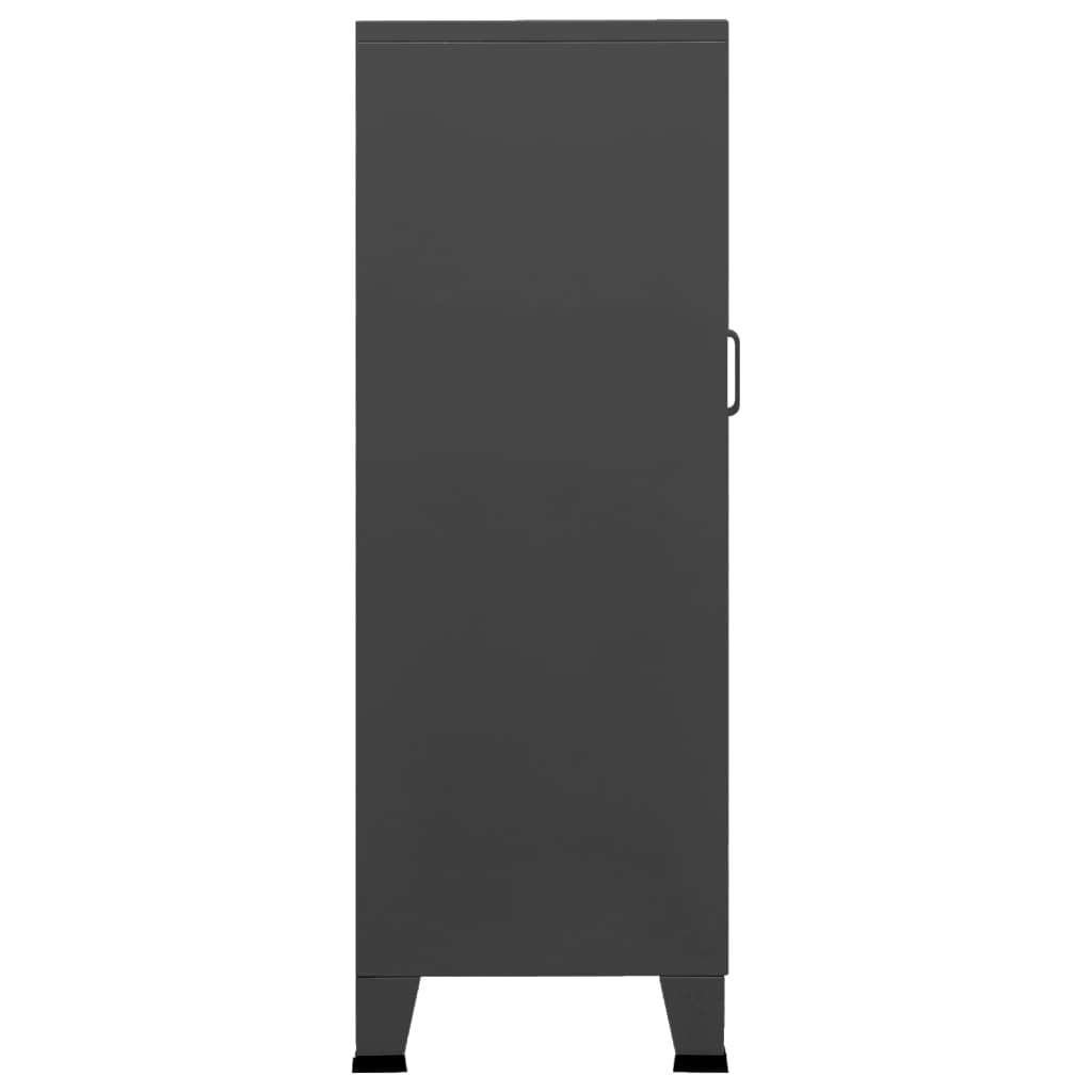 Lagerschrank Industrial Anthrazit 70x40x115 cm Metall