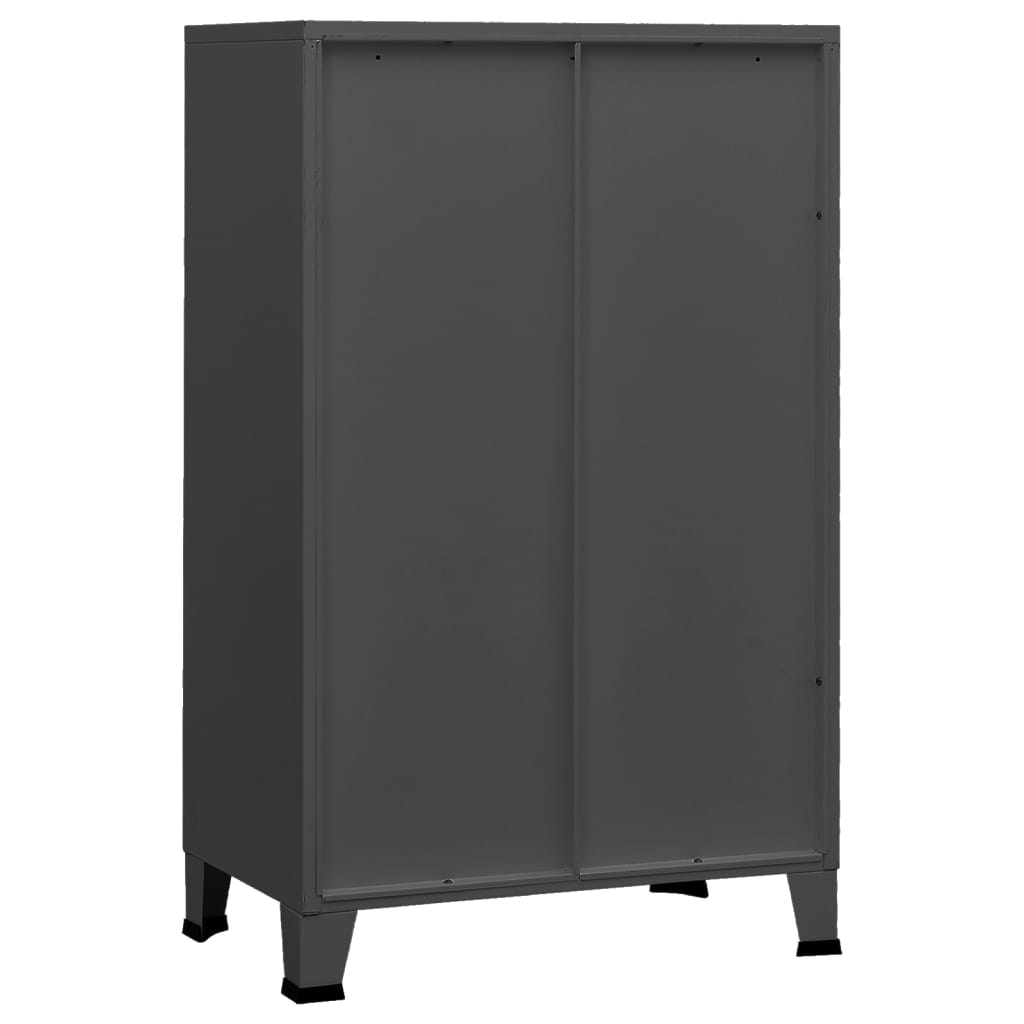 Lagerschrank Industrial Anthrazit 70x40x115 cm Metall