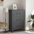 Lagerschrank Industrial Anthrazit 75x40x115 cm Metall