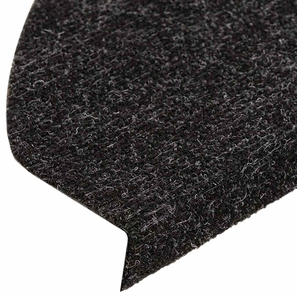 Stufenmatten Selbstklebend 15 Stk. 56x17x3 cm Schwarz
