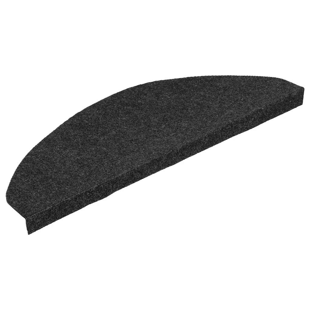 Stufenmatten Selbstklebend 15 Stk. 65x22,5x3,5 cm Schwarz