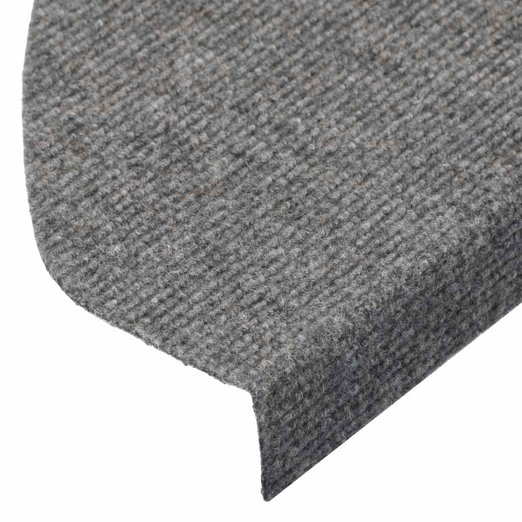 Stufenmatten Selbstklebend 15 Stk. 65x22,5x3,5 cm Grau