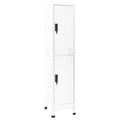 Schließfachschrank Weiß 38x45x180 cm Stahl