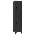 Schließfachschrank Anthrazit 38x45x180 cm Stahl