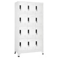 Schließfachschrank Weiß 90x45x180 cm Stahl