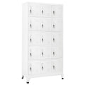 Schließfachschrank Hellgrau 90x40x180 cm Stahl