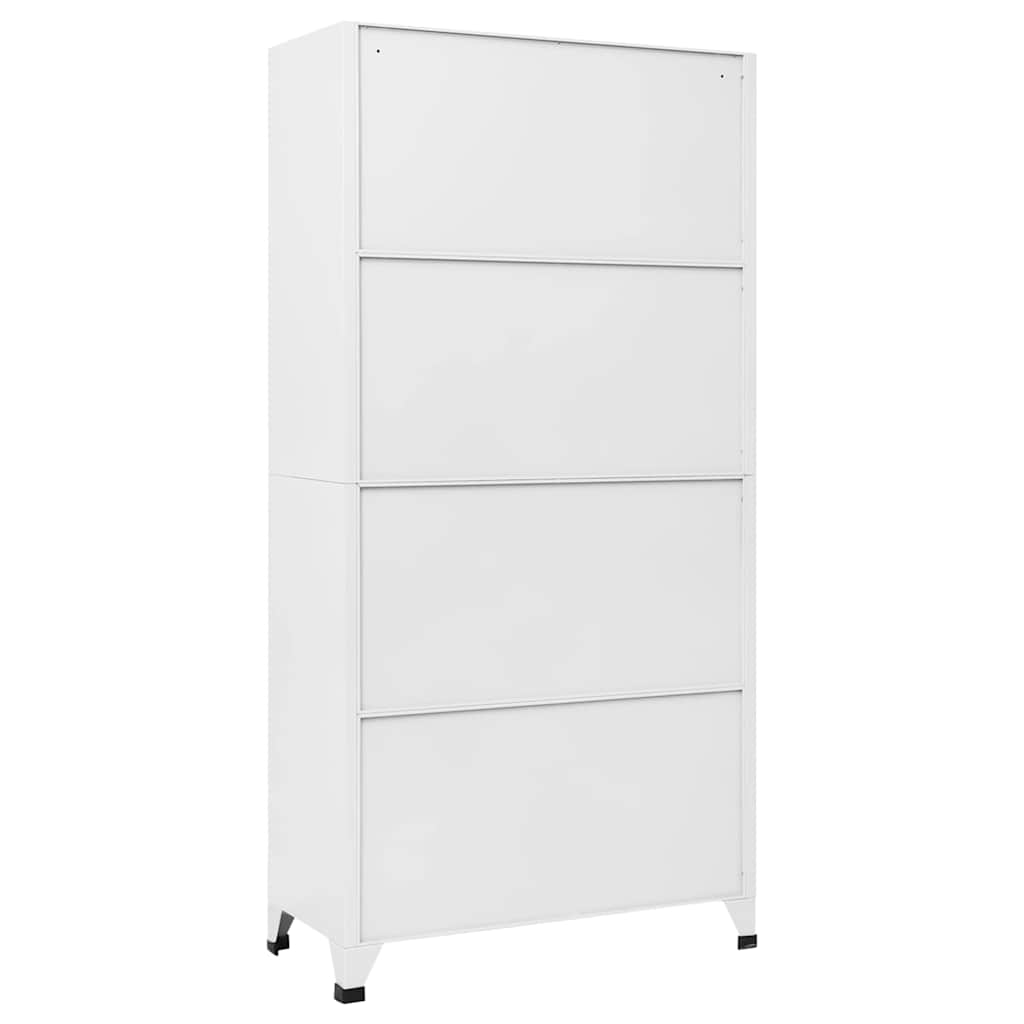 Schließfachschrank Hellgrau 90x40x180 cm Stahl