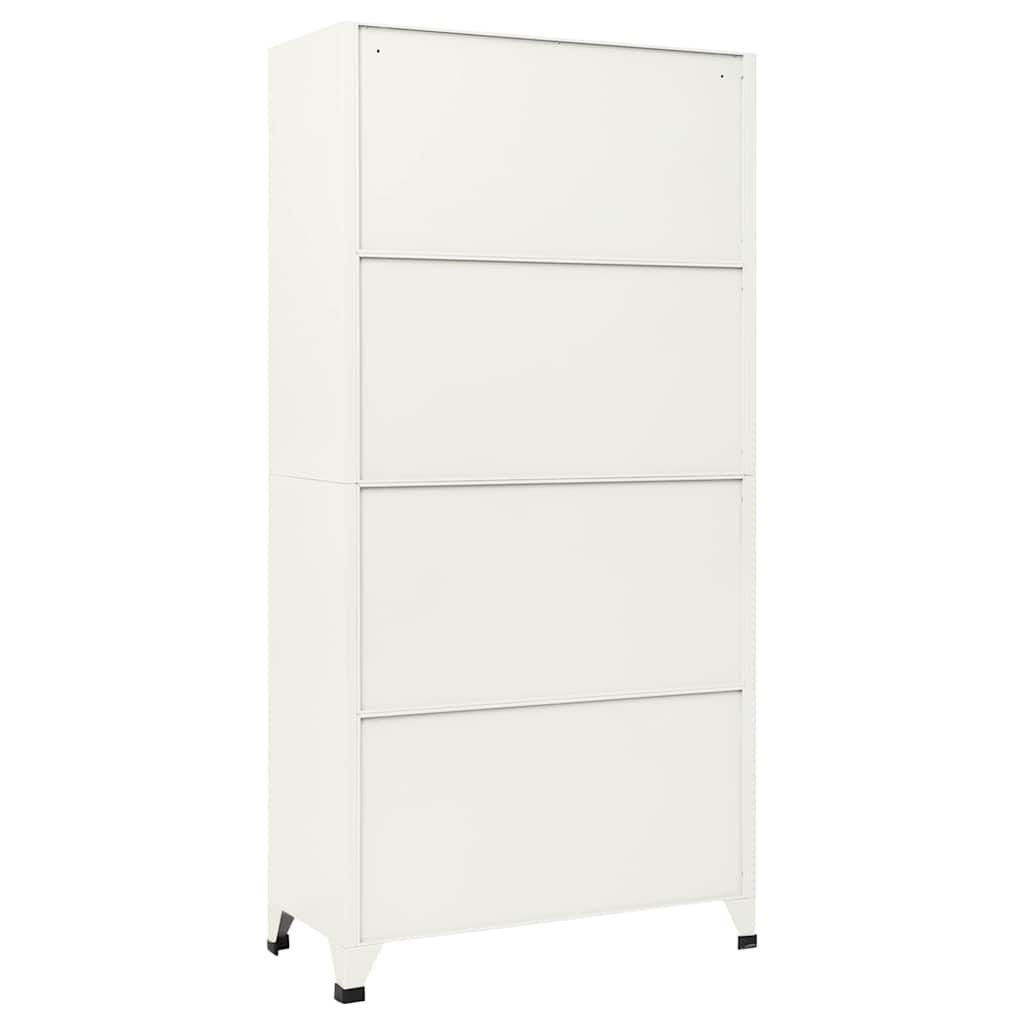 Schließfachschrank Grau und Blau 90x40x180 cm Stahl