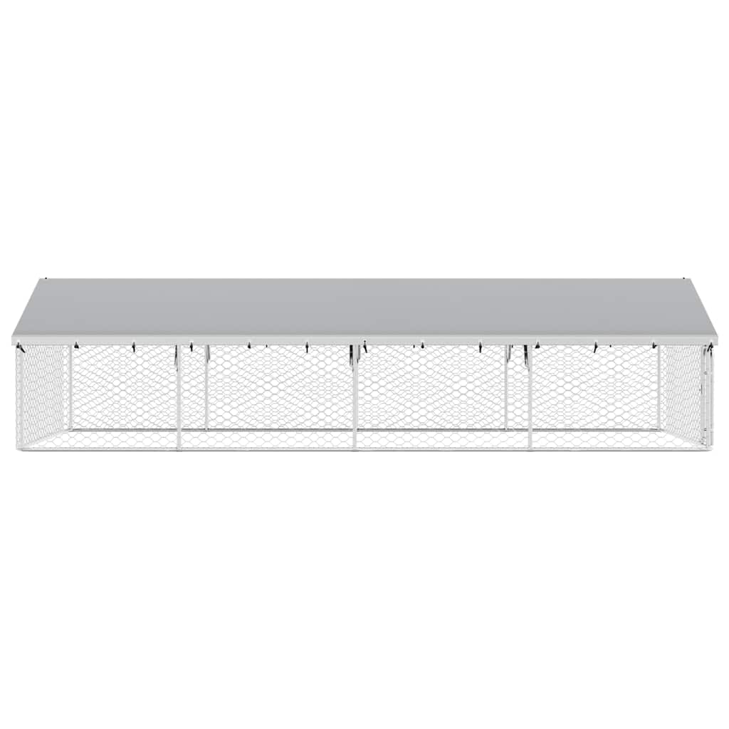 Outdoor-Hundezwinger mit Dach 600x300x150 cm