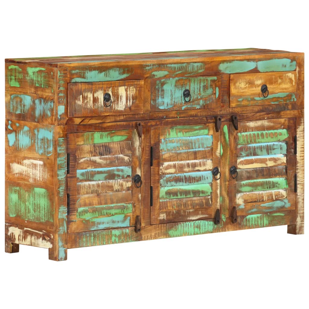 Sideboard 110x30x65 cm Altholz Massiv