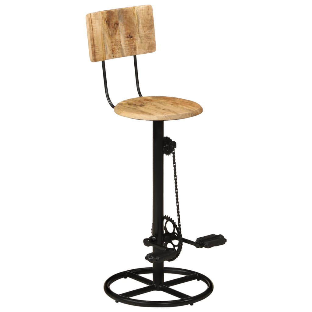 Barhocker 2 Stk. Massivholz Mango