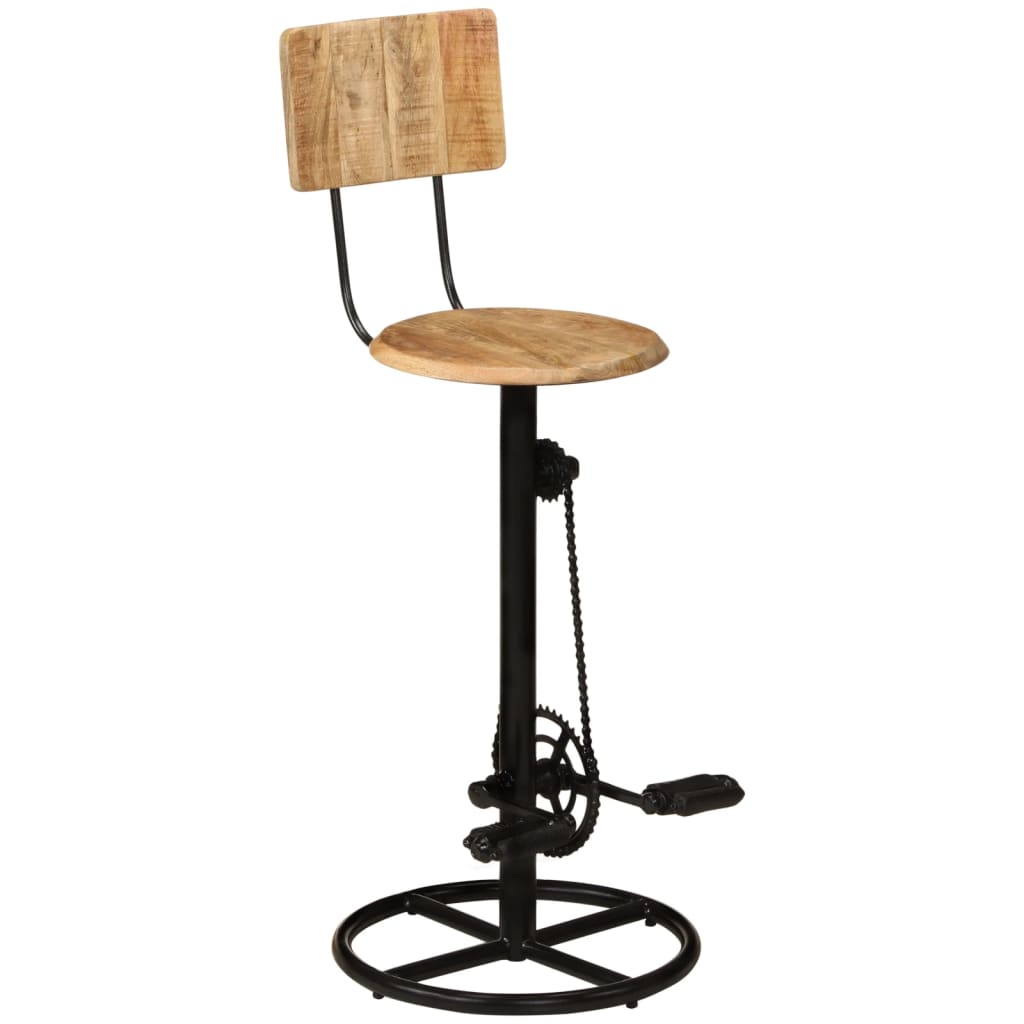 Barhocker 2 Stk. Massivholz Mango