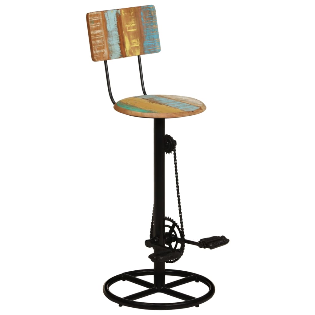 Barhocker 2 Stk. Altholz Massiv