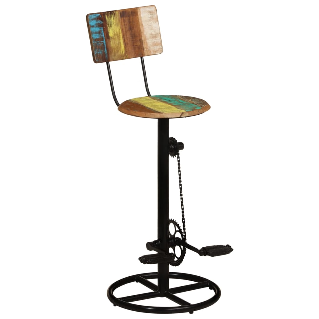 Barhocker 2 Stk. Altholz Massiv