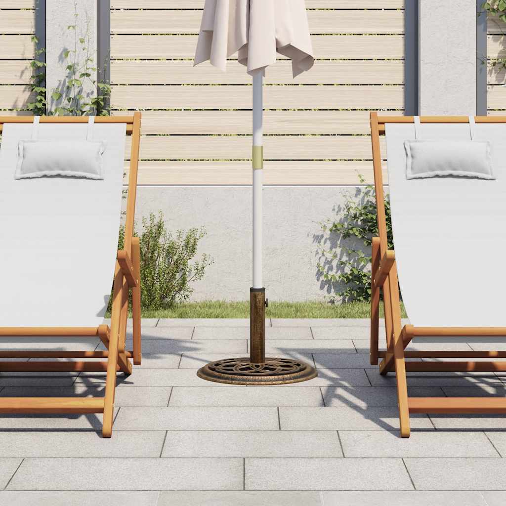 Sonnenschirmständer Bronzen 44x44x31 cm Gusseisen