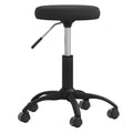 Massagehocker Samt Schwarz