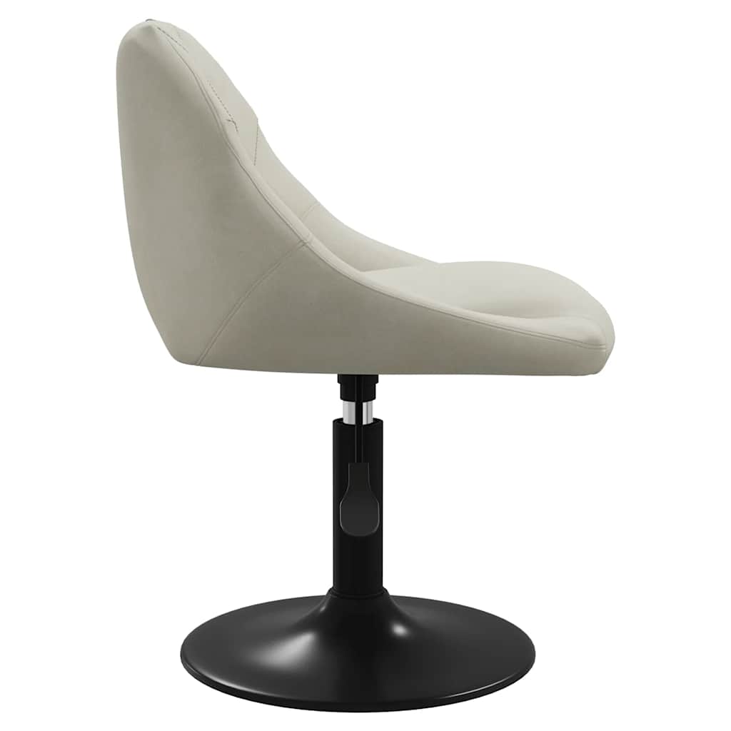 Esszimmerstühle 4 Stk. Drehbar Creme Samt