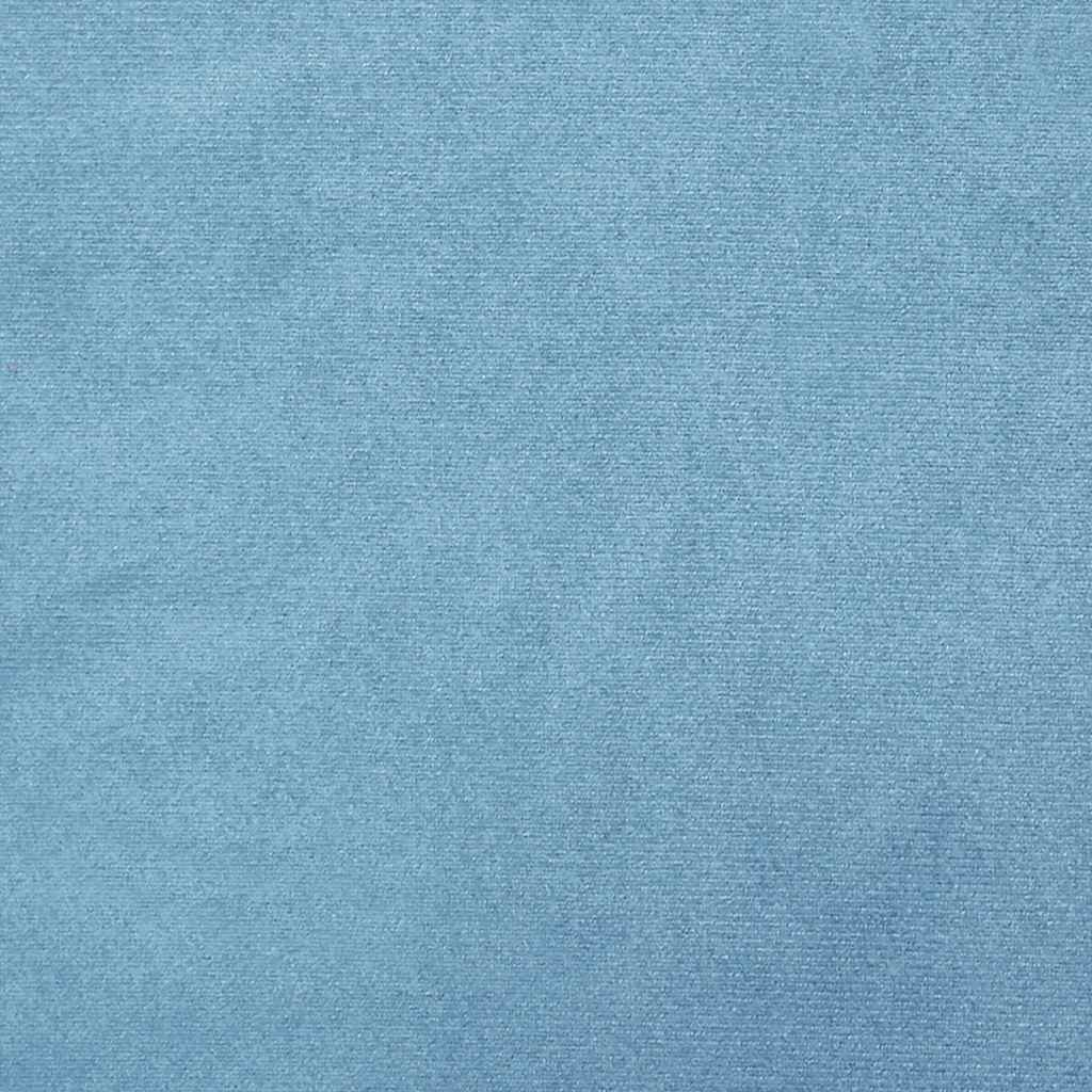 Runder Hocker Hellblau Samt