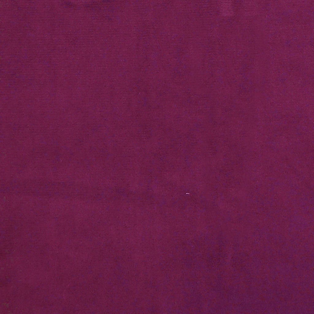 Runder Aufbewahrungshocker Violett Samt 31 x 37 cm