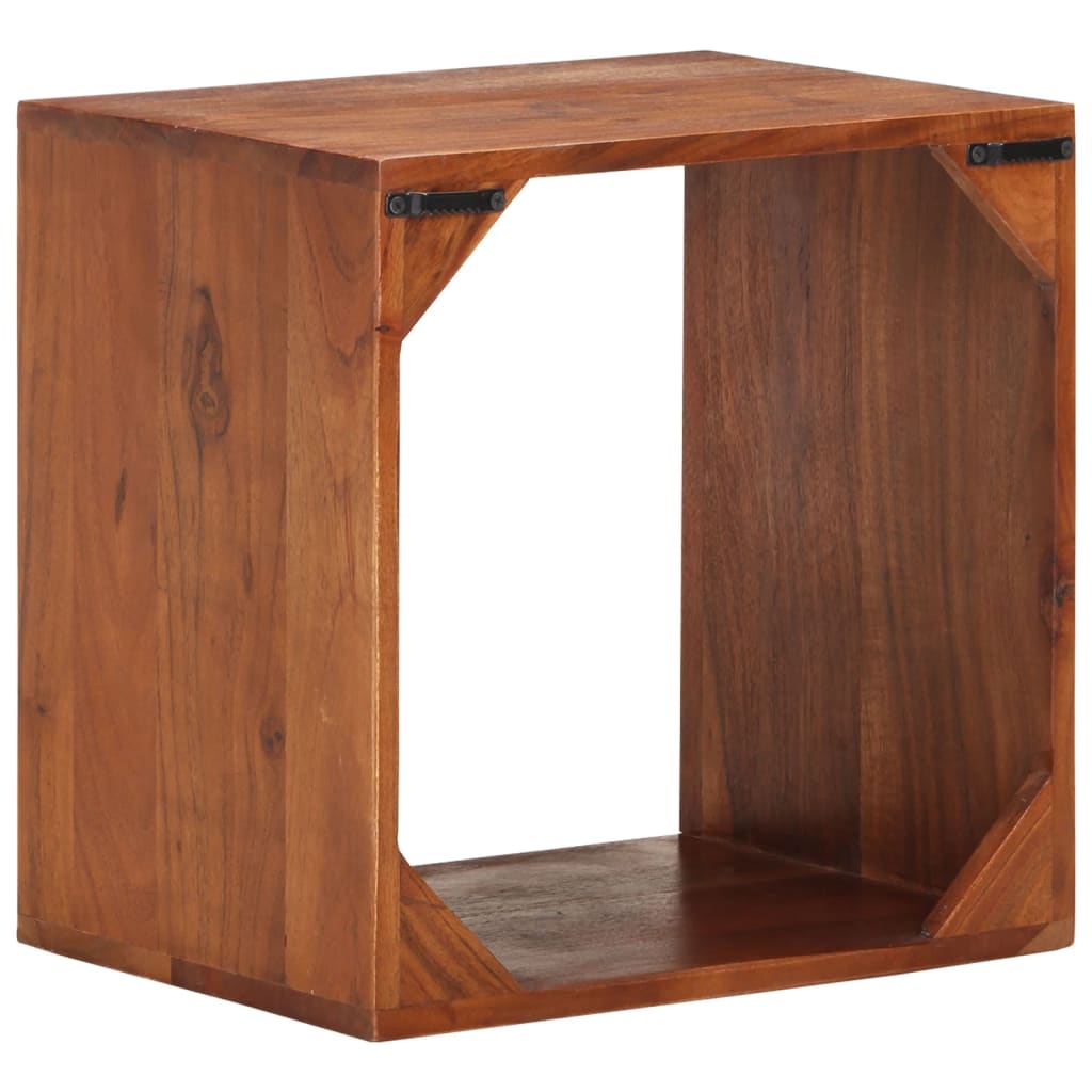 Wandregal 40x30x40 cm Massivholz Akazie
