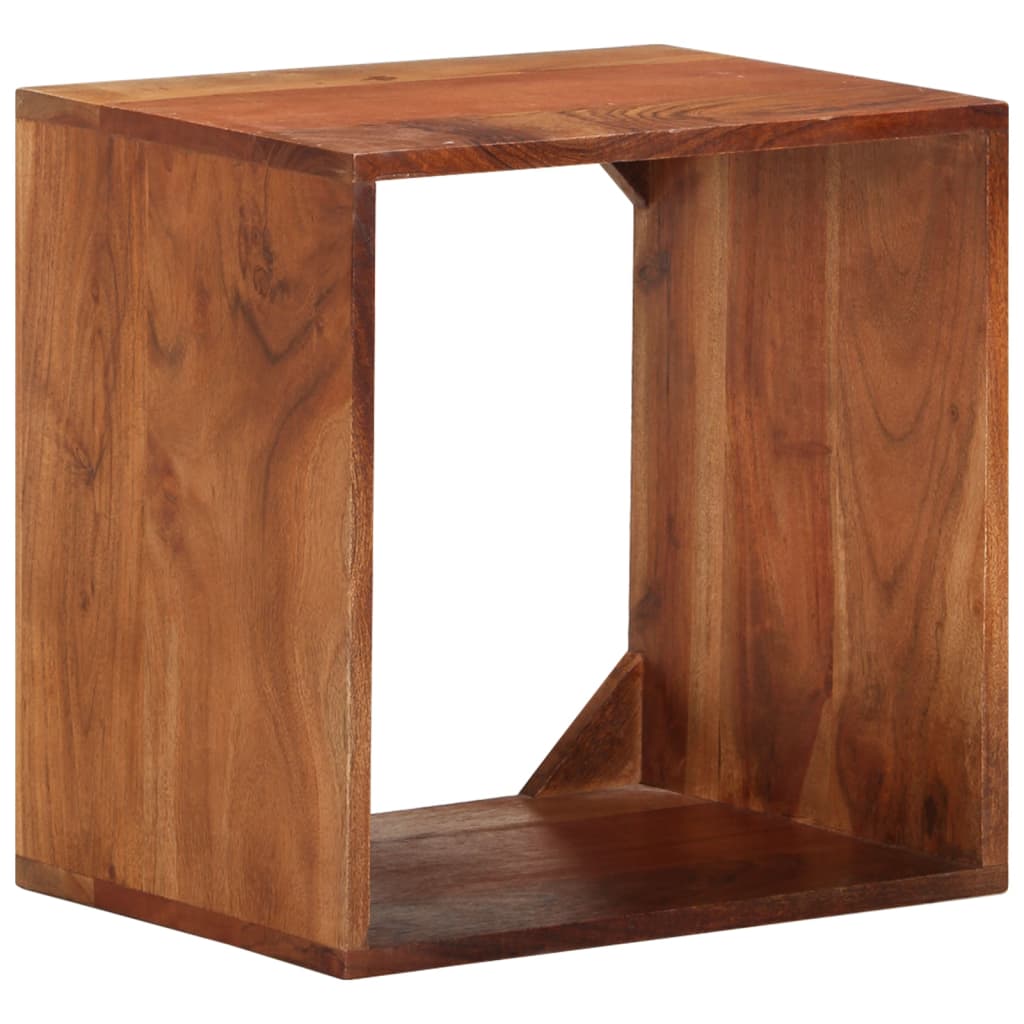 Wandregal 40x30x40 cm Massivholz Akazie