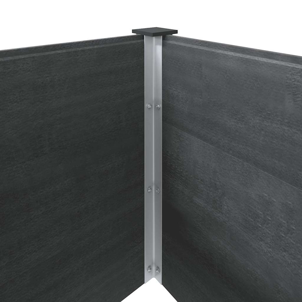Garten-Hochbeet 200x50x91 cm WPC Grau
