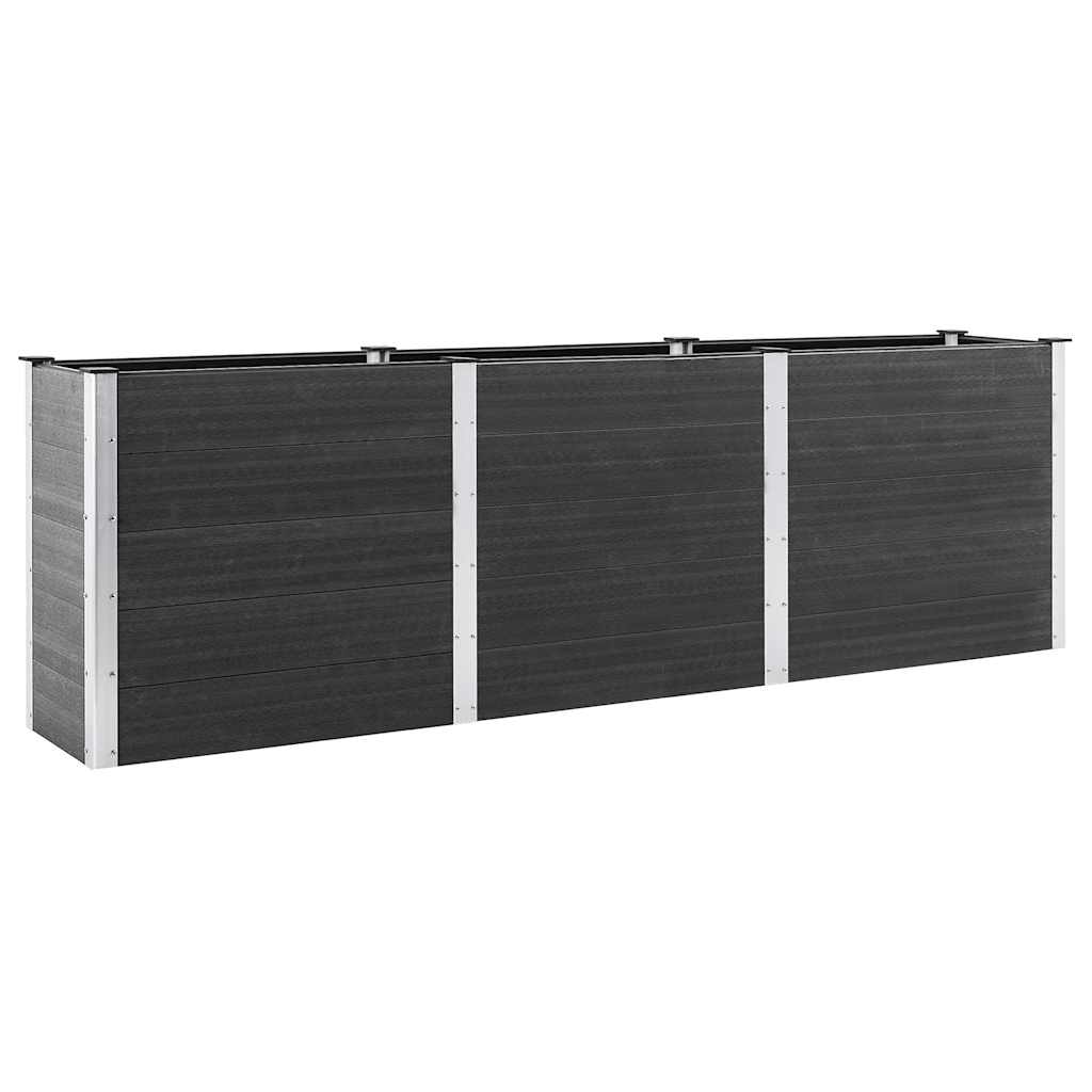 Hochbeet Grau 300x50x91 cm WPC