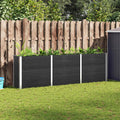 Hochbeet Grau 300x50x91 cm WPC