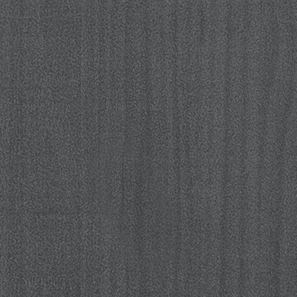 Massivholzbett Grau Kiefer 140x200 cm