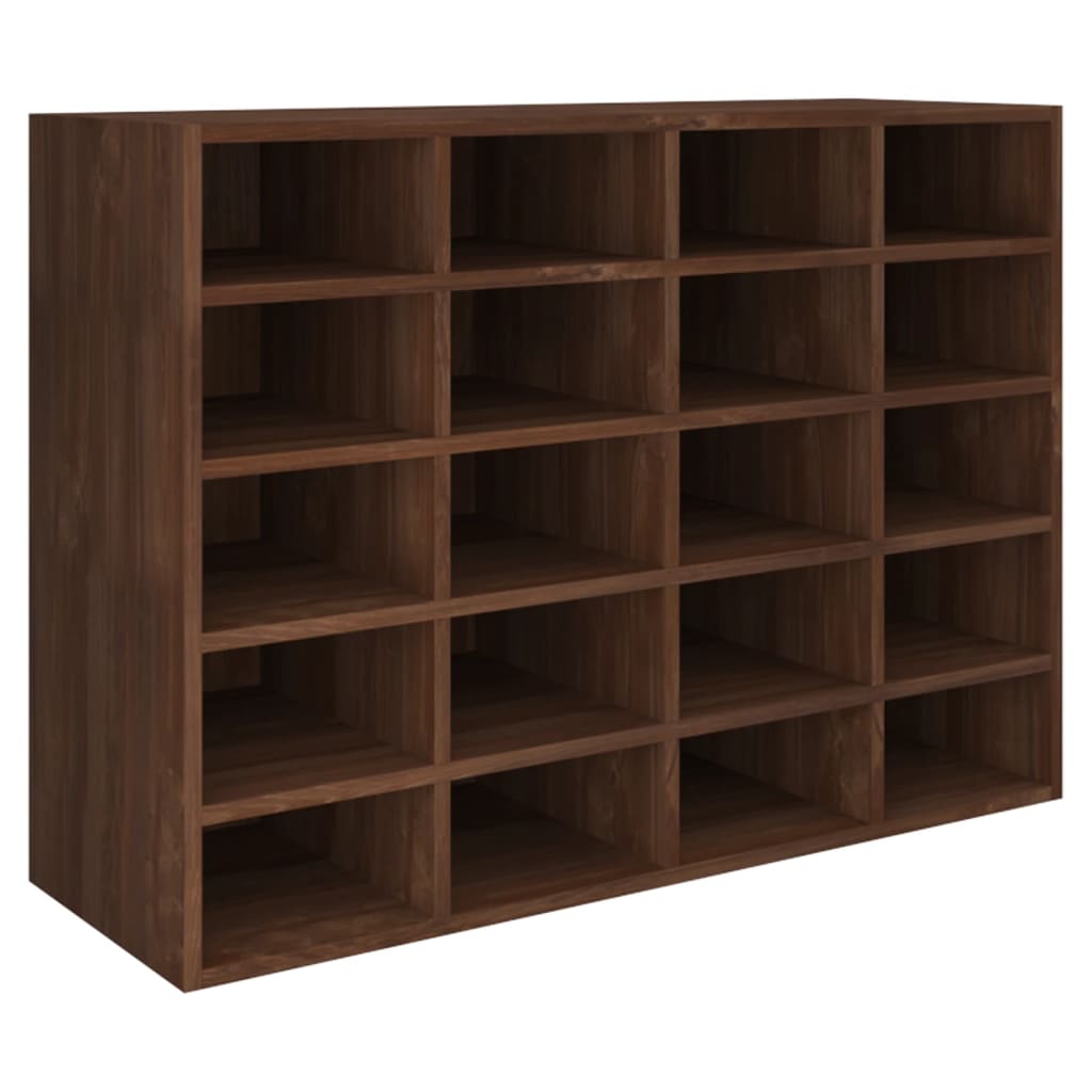 Schuhregal Holzwerkstoff 92x30x67,5 cm Braun Eichen-Optik