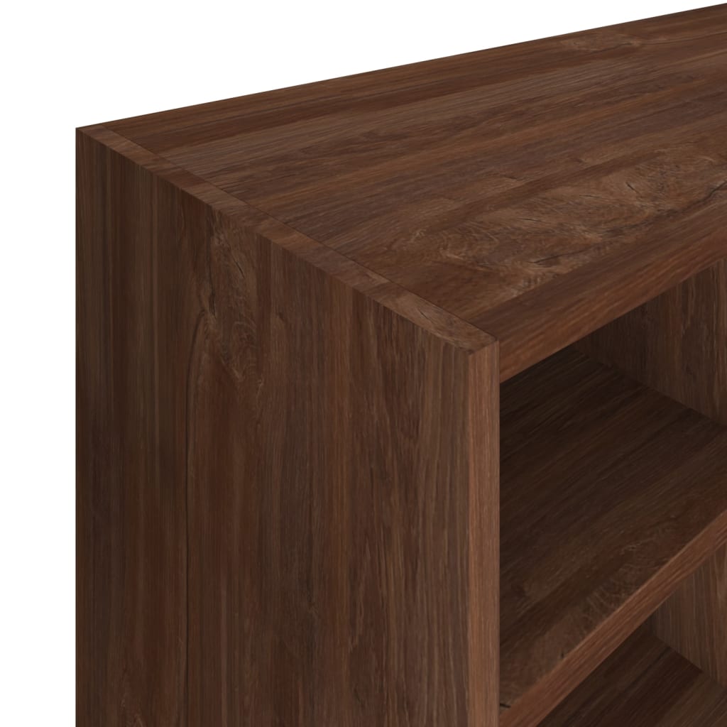 Schuhregal Holzwerkstoff 92x30x67,5 cm Braun Eichen-Optik