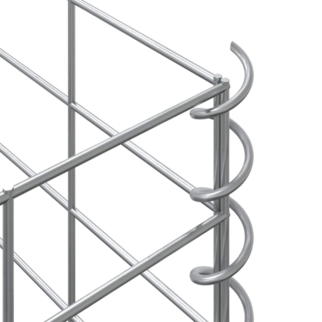Gabionen-Hochbeete 4 Stk. 30x30x50/100/150/200 cm Eisen