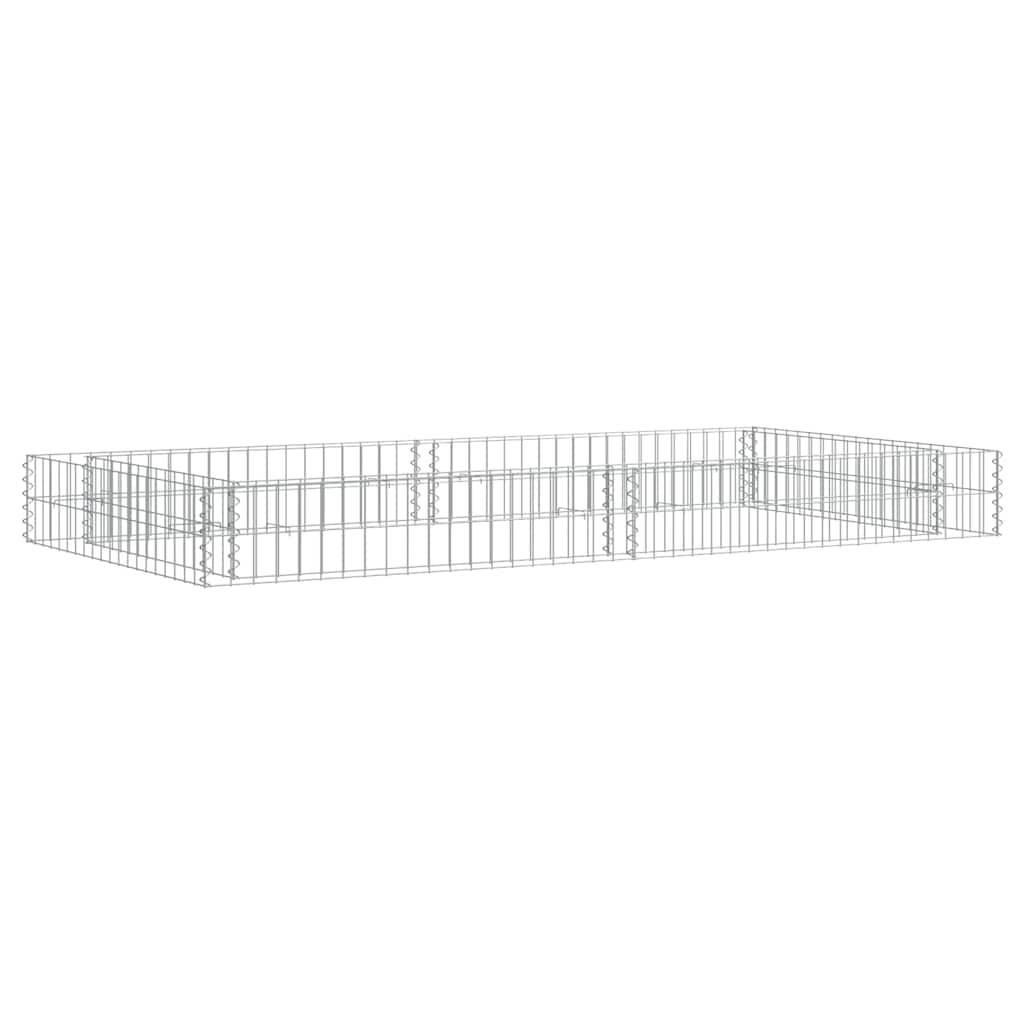 Gabionen-Hochbeet Verzinkter Stahl 200x100x20 cm