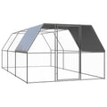 Outdoor-Hühnerkäfig 3x6x2 m Verzinkter Stahl
