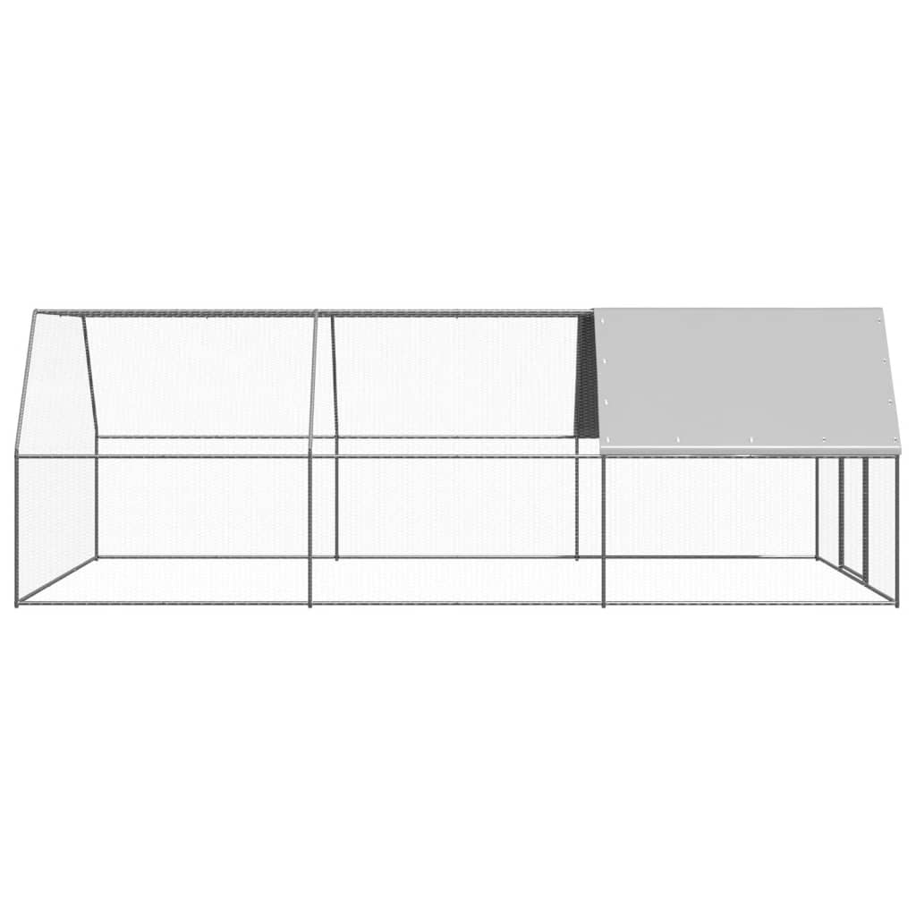 Outdoor-Hühnerkäfig 3x6x2 m Verzinkter Stahl