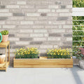 Pflanzkasten für Europaletten 12 Stk. Grau 36x13,5x9,5 cm PP