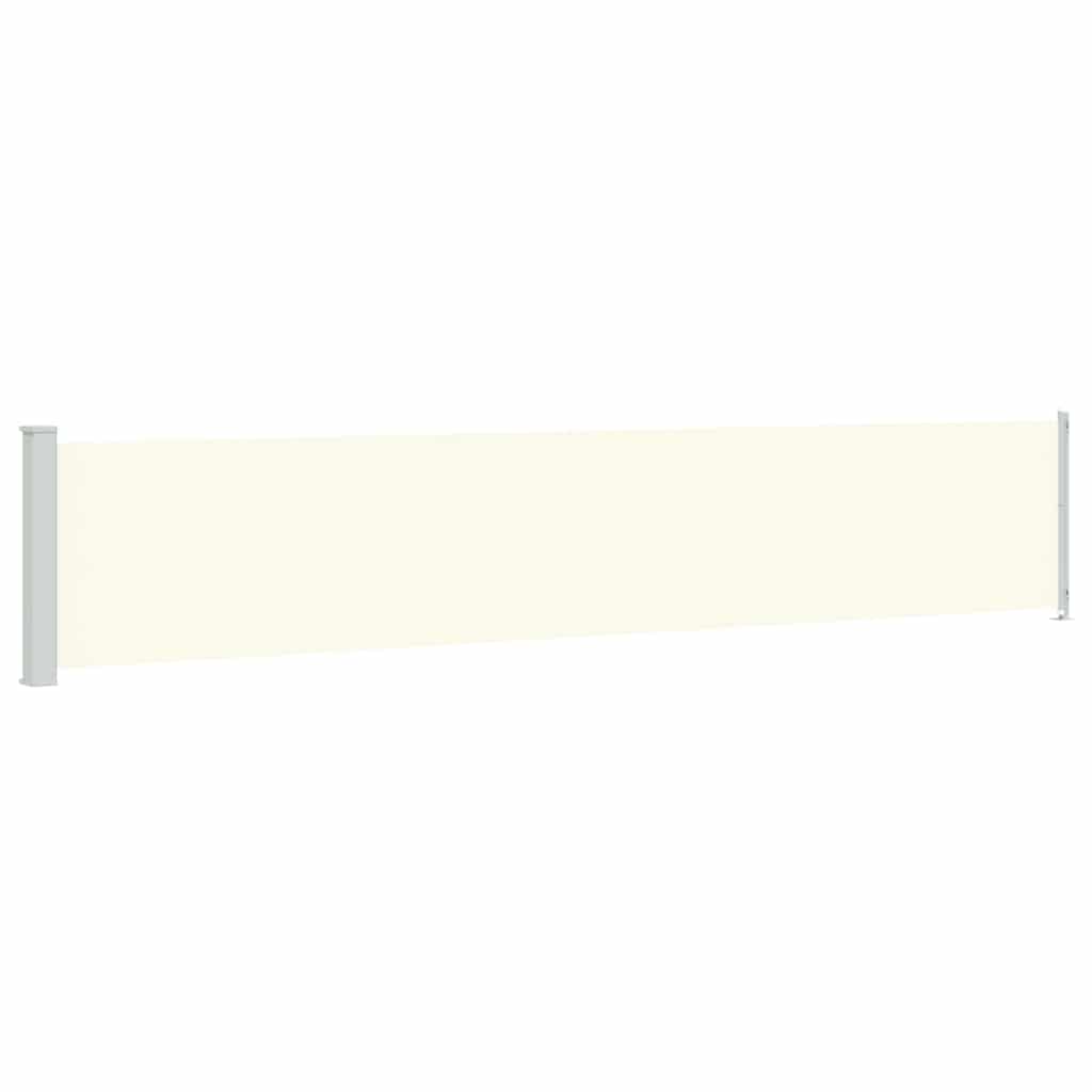 Seitenmarkise Ausziehbar 117x600 cm Creme