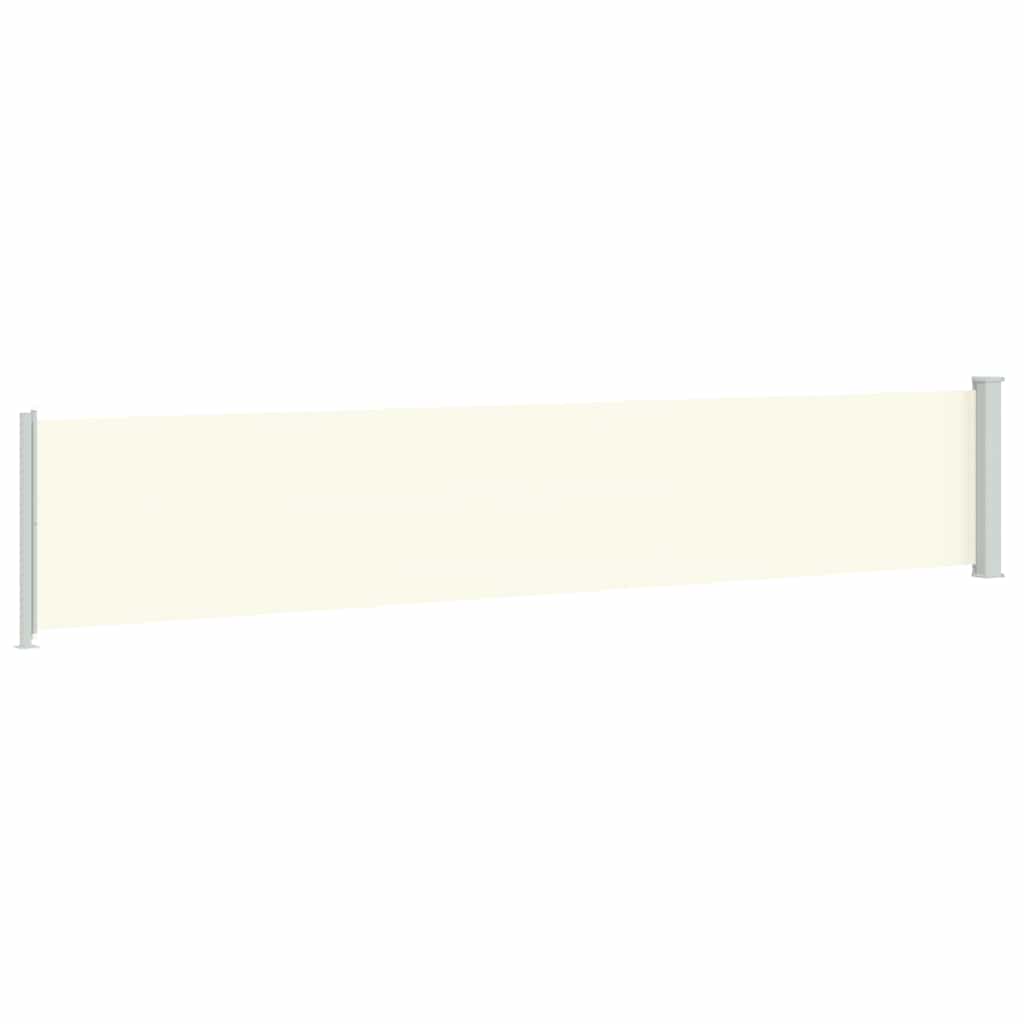 Seitenmarkise Ausziehbar 117x600 cm Creme