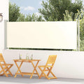 Seitenmarkise Ausziehbar 117x600 cm Creme