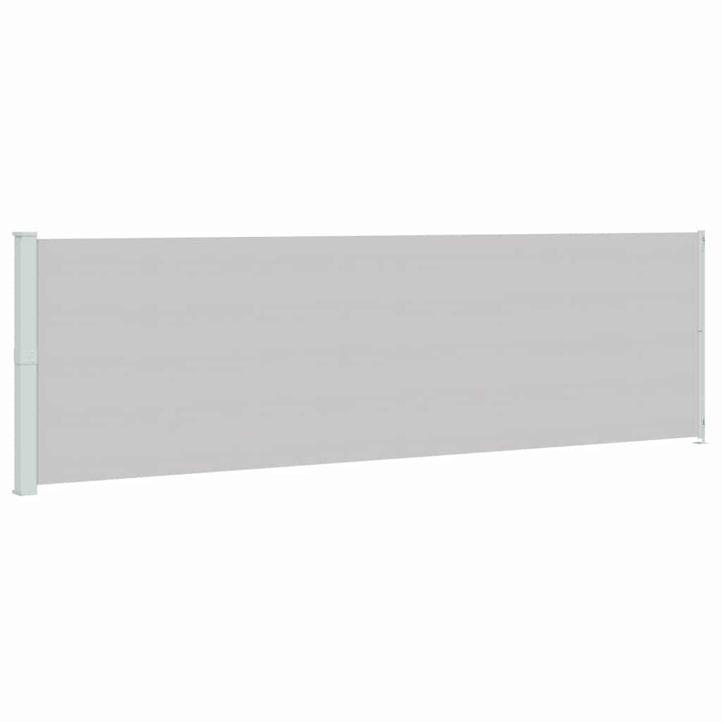 Seitenmarkise Ausziehbar 180x600 cm Grau