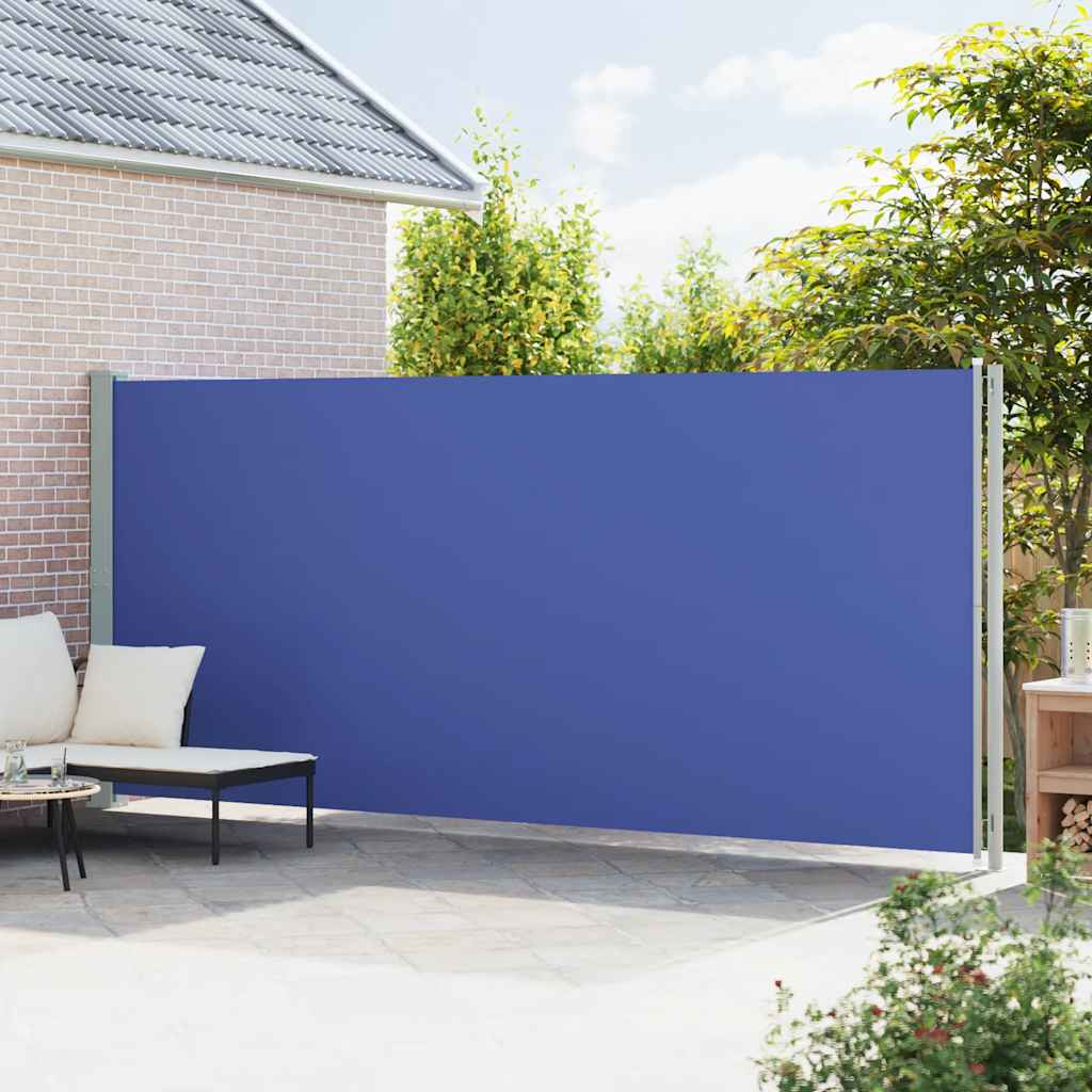 Seitenmarkise Ausziehbar 200x600 cm Blau