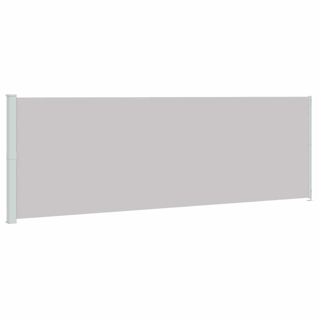 Seitenmarkise Ausziehbar 200x600 cm Grau
