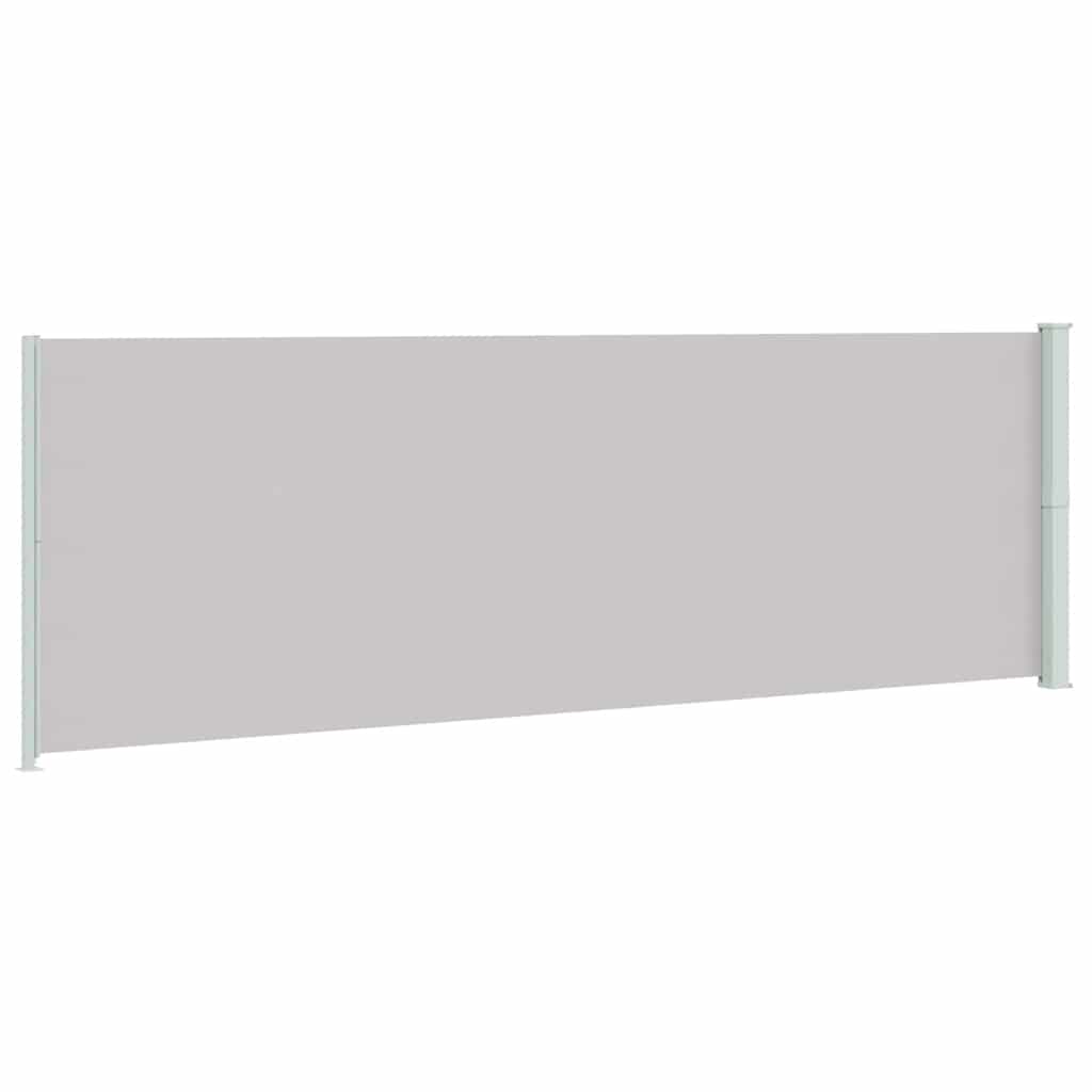 Seitenmarkise Ausziehbar 200x600 cm Grau