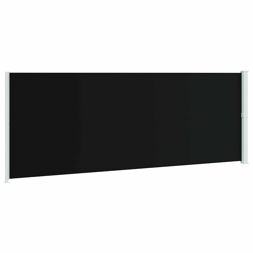 Seitenmarkise Ausziehbar 220x600 cm Schwarz