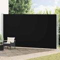 Seitenmarkise Ausziehbar 220x600 cm Schwarz