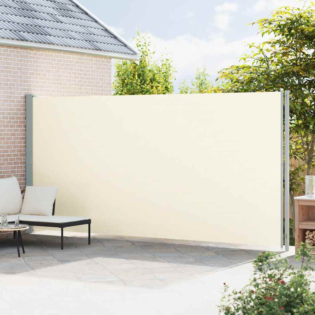 Seitenmarkise Ausziehbar 220x600 cm Creme