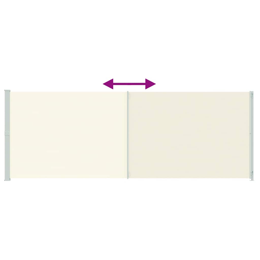 Seitenmarkise Ausziehbar 220x600 cm Creme